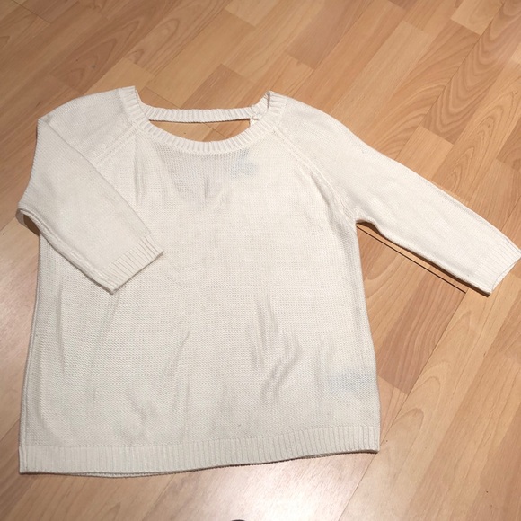 Sweater Top w/ Back Cut-Out - Picture 3 of 6